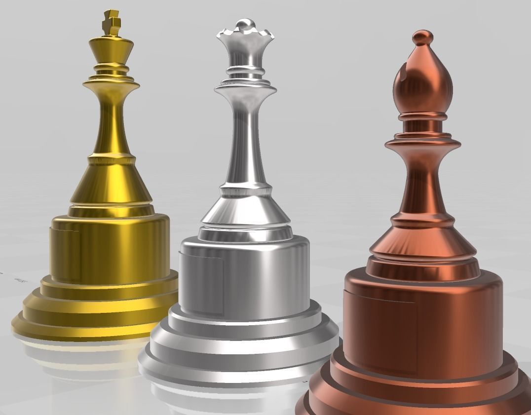 Chess trophies  3D print model_2