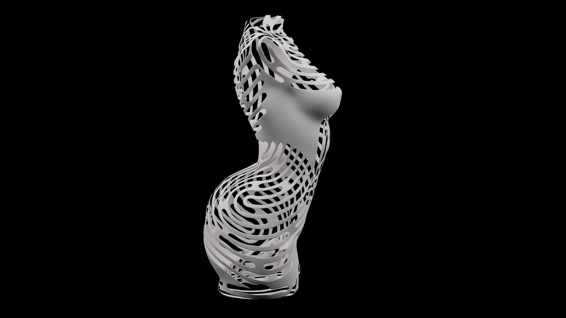 Female Torso 3D model_1