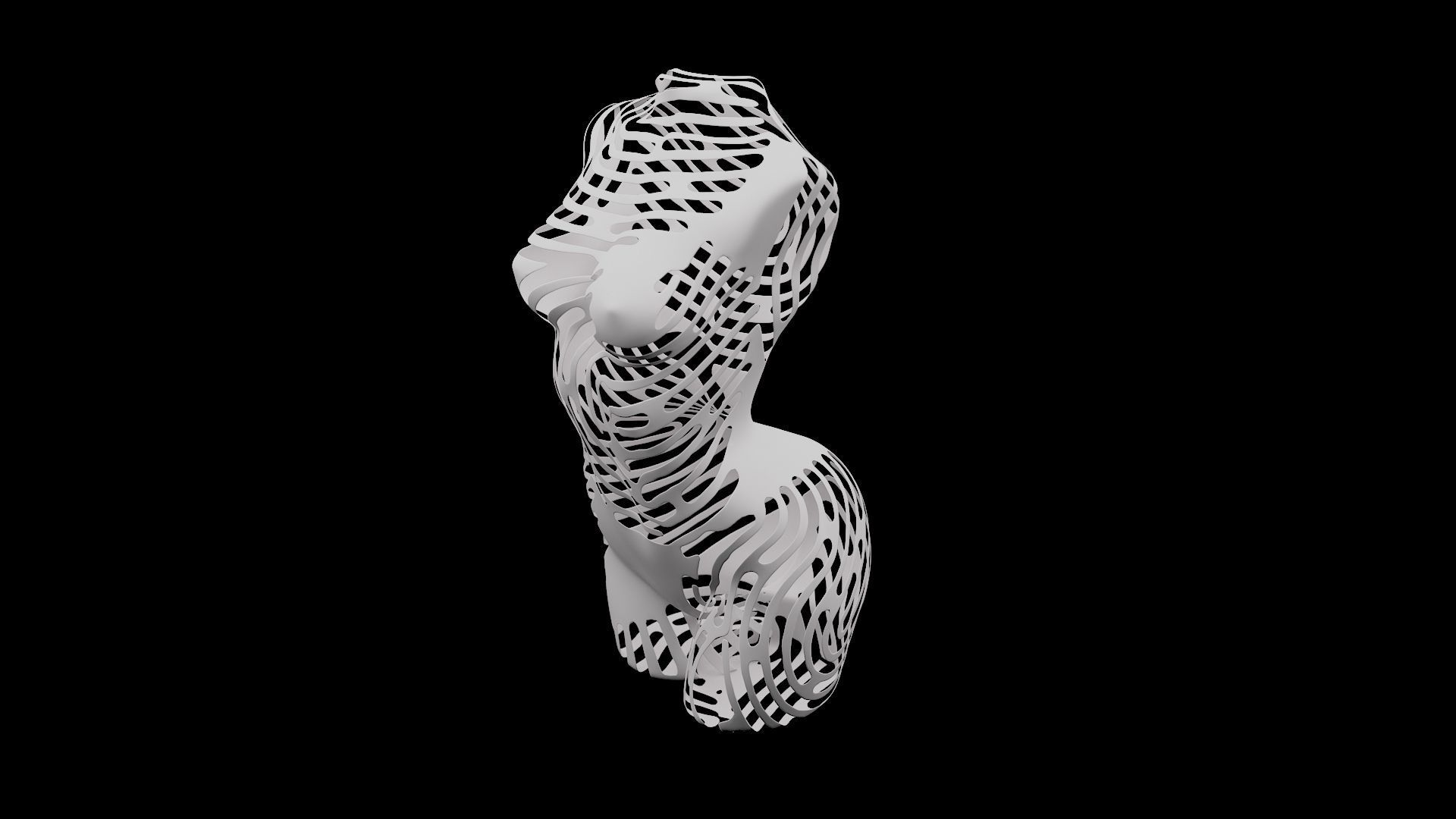 Female Torso 3D model_2