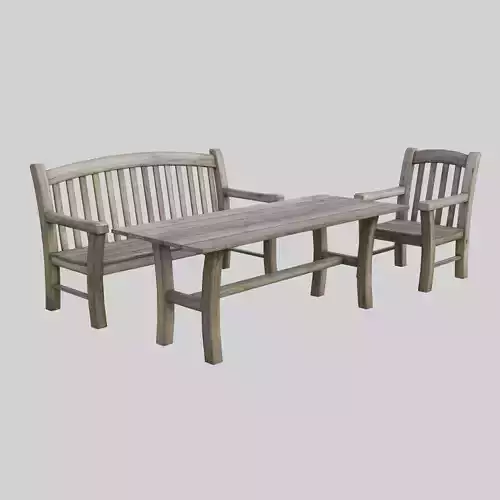  Furniture outdoor - aged wood