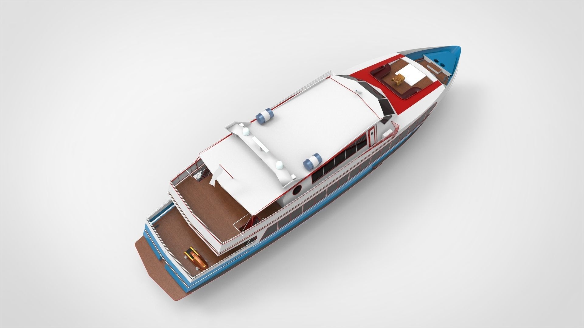 Yacht Boat 3D model_12