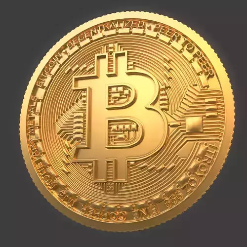 Bitcoin HighPoly gold