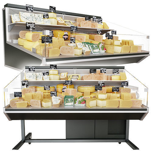 Cheese showcase 3D model