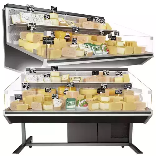 Cheese showcase 3D model