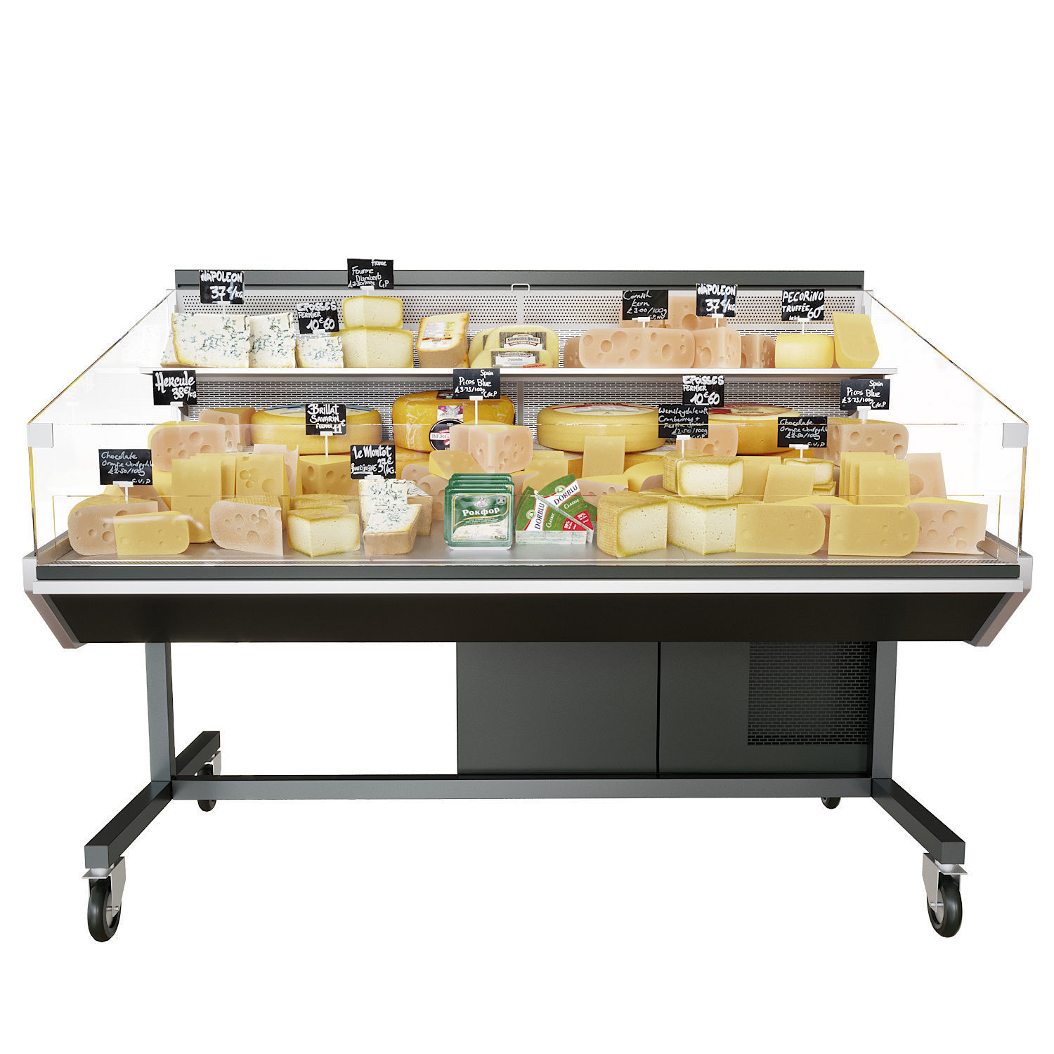 Cheese showcase 3D model_1