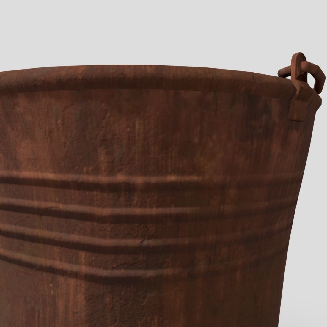 Bucket 2 Low-poly 3D model_13