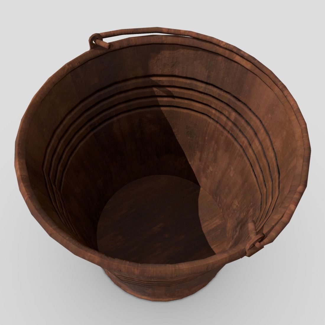 Bucket 2 Low-poly 3D model_7