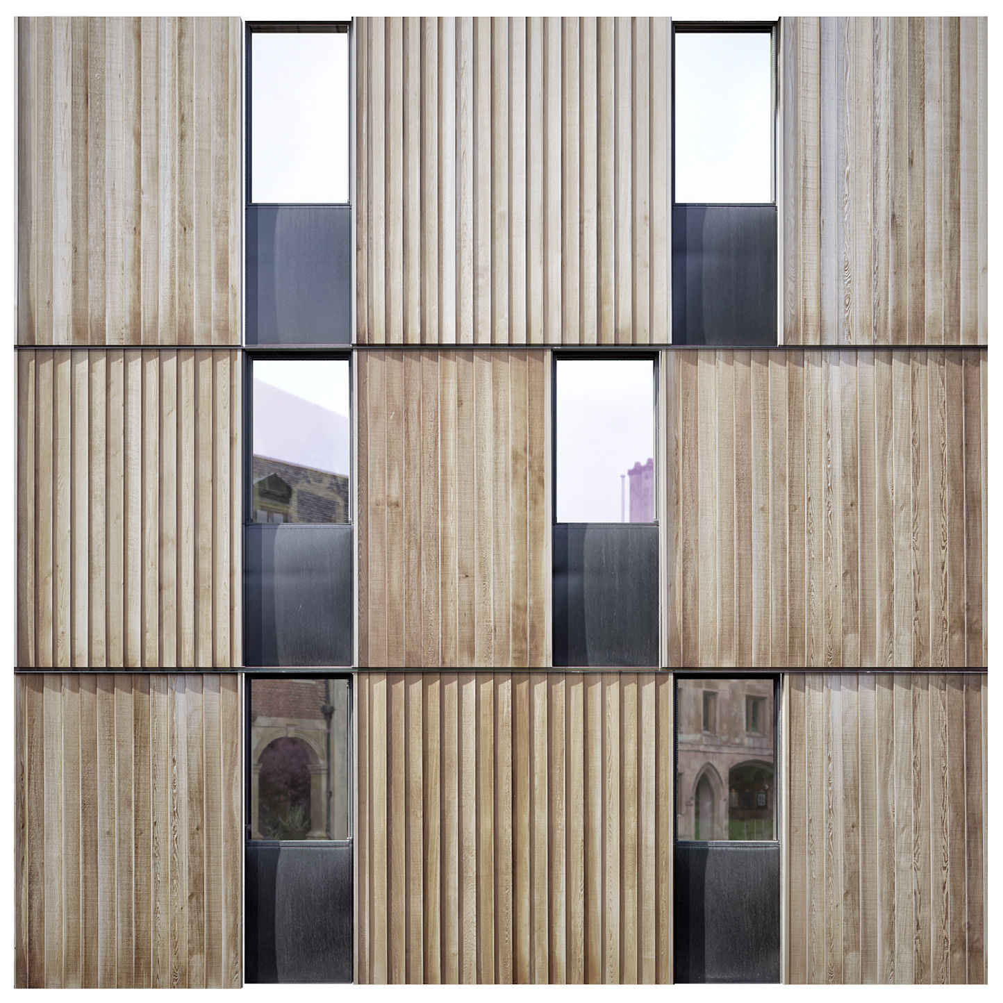 Facades of houses 3D model_1