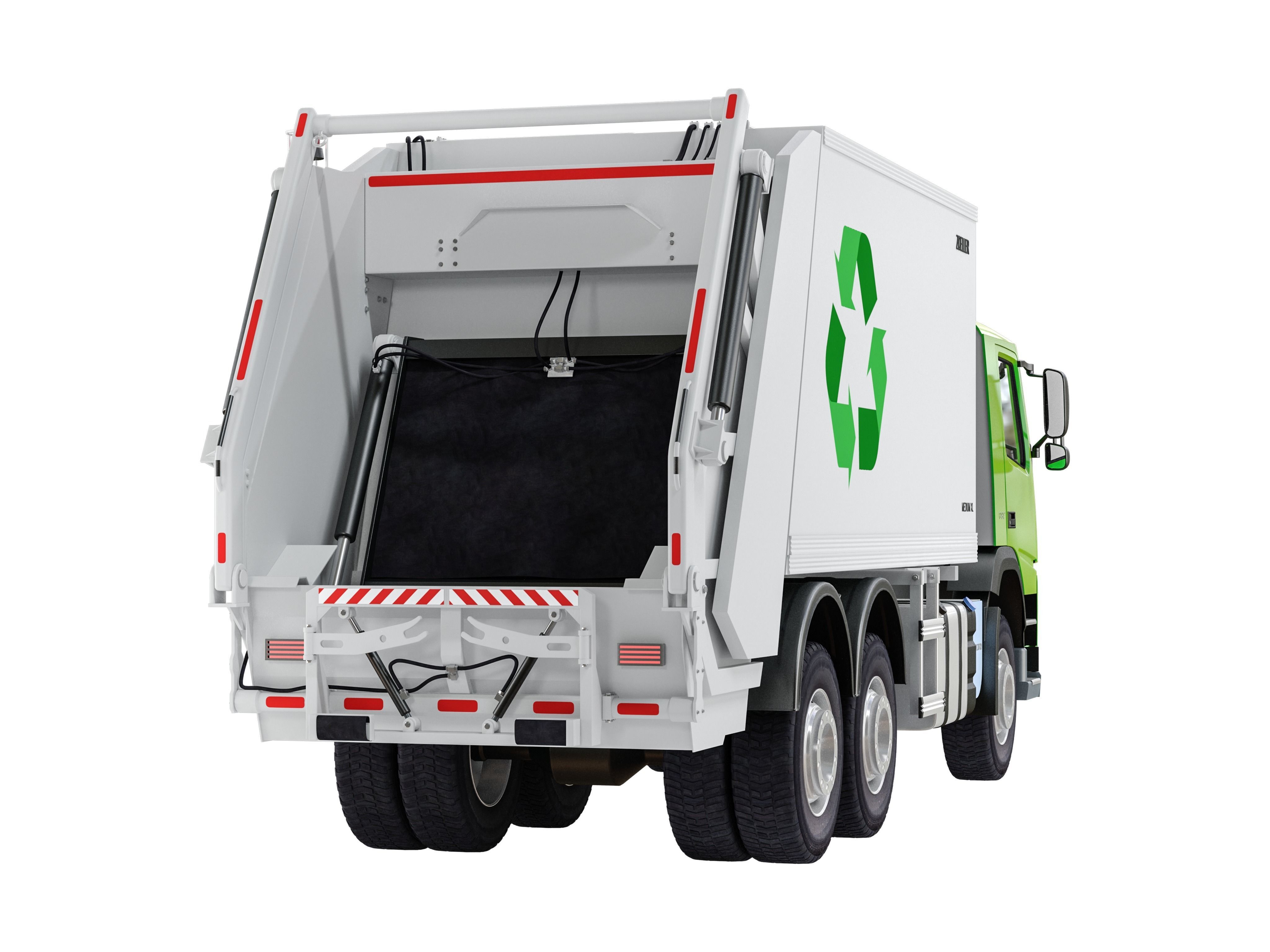 Garbage Truck Volvo FM 380  3D model_3