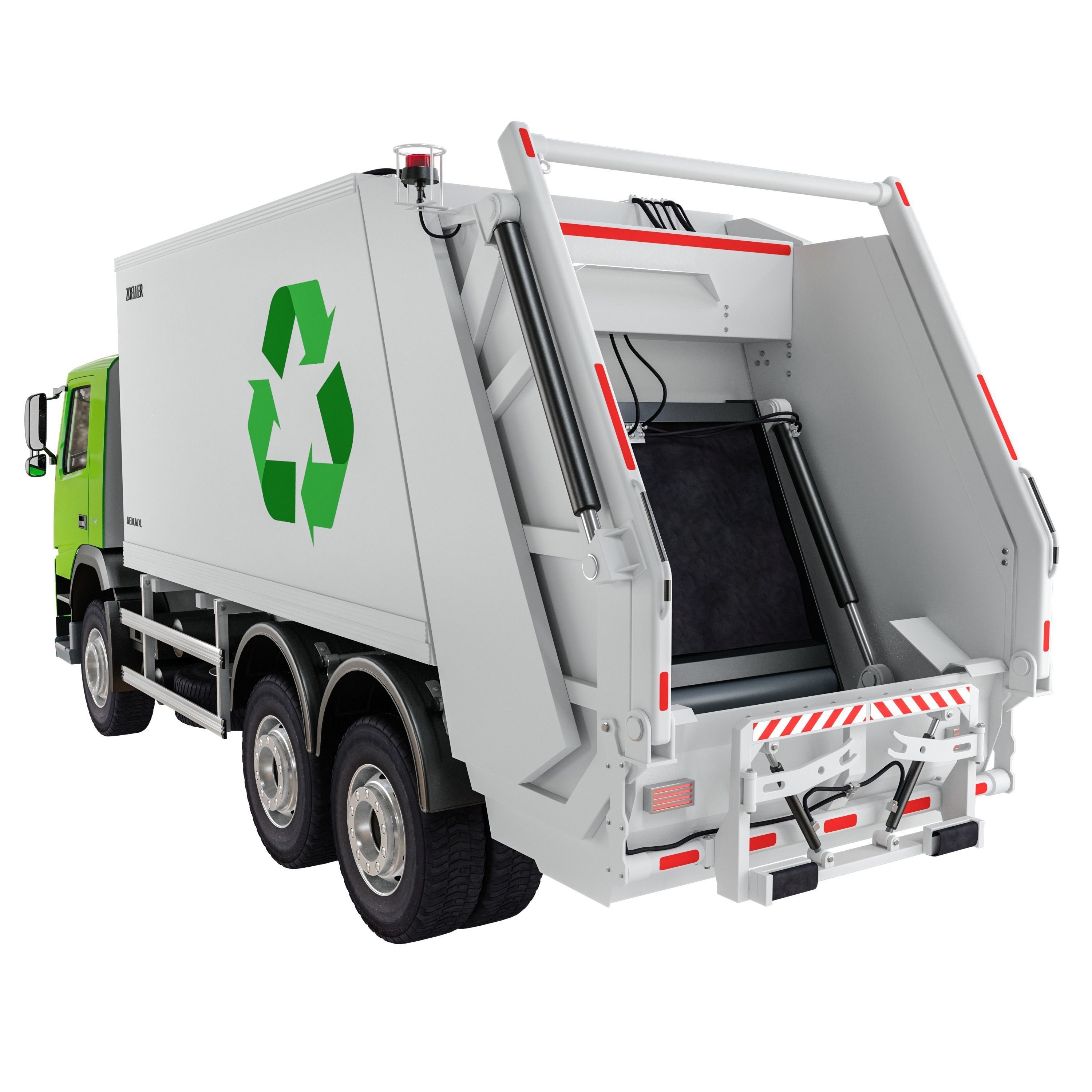 Garbage Truck Volvo FM 380  3D model_4