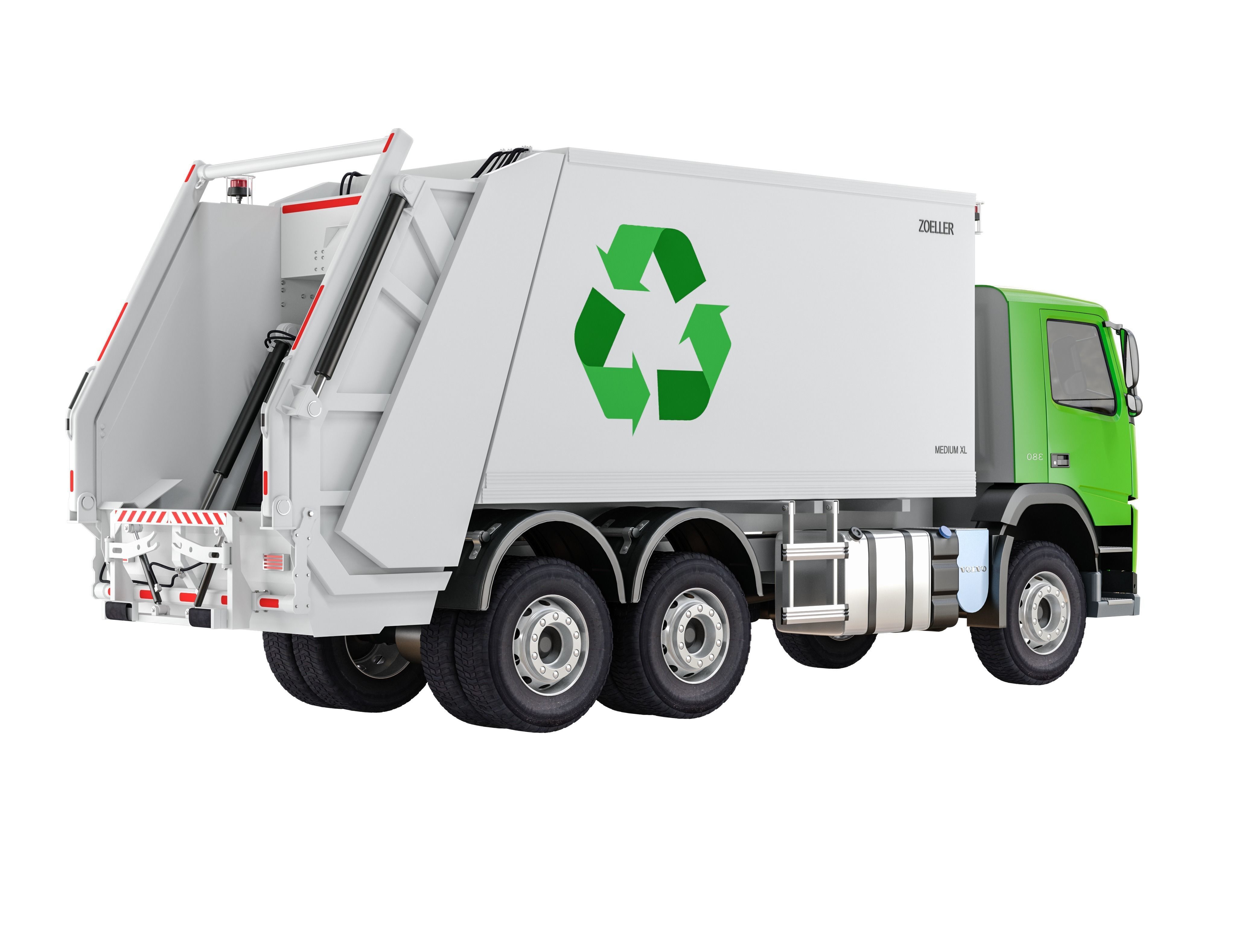 Garbage Truck Volvo FM 380  3D model_1