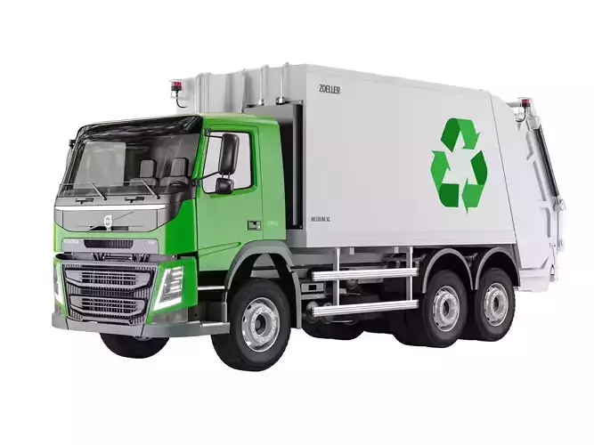 Garbage Truck Volvo FM 380  3D model