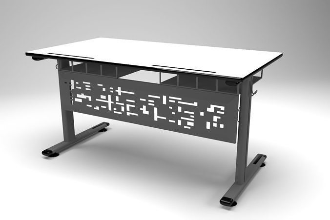 High tech table 3D model