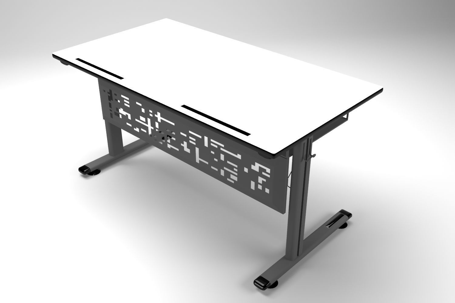 High tech table 3D model_4