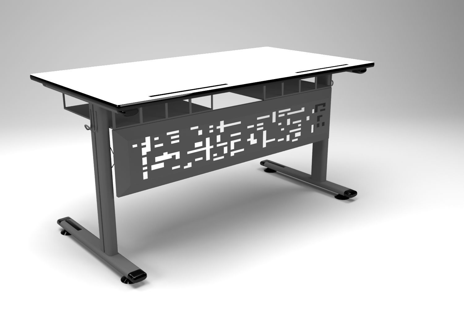 High tech table 3D model_1