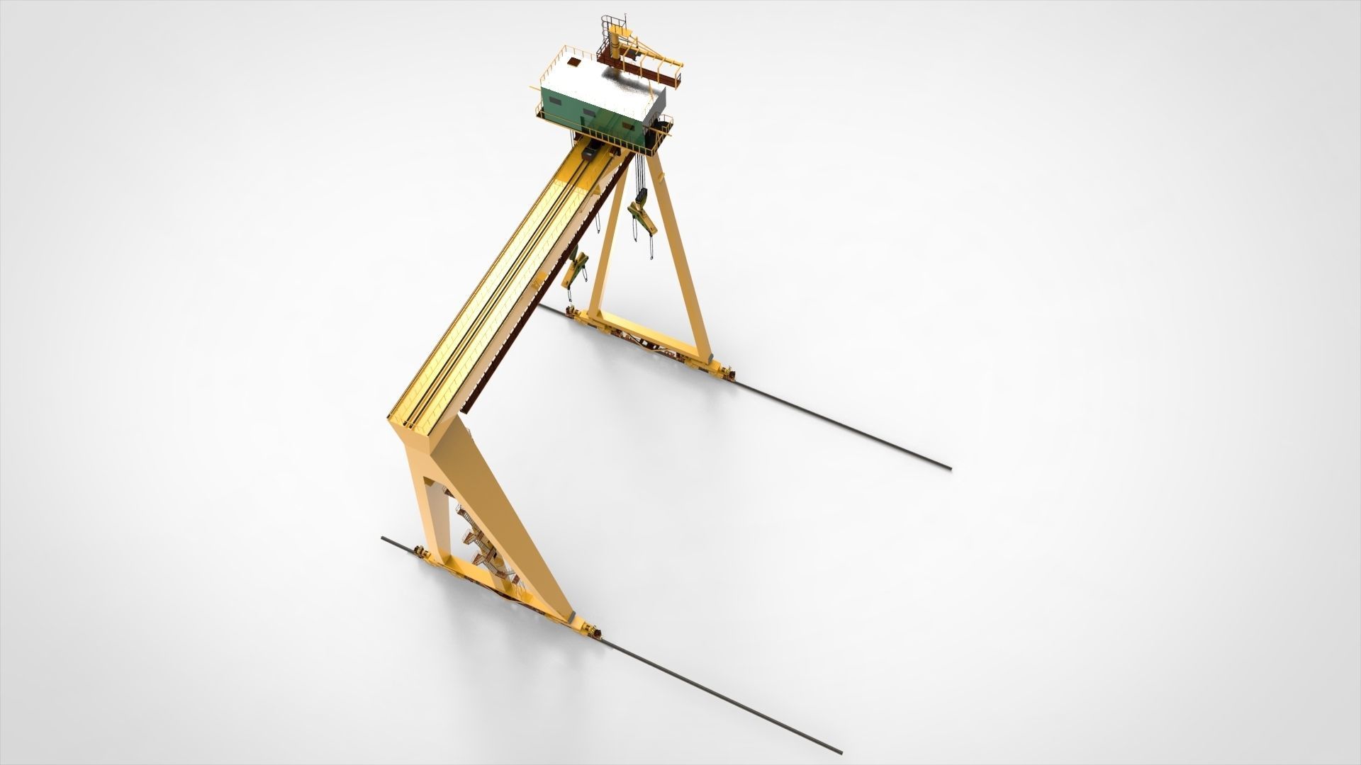 Gantry Crane 3D model_5