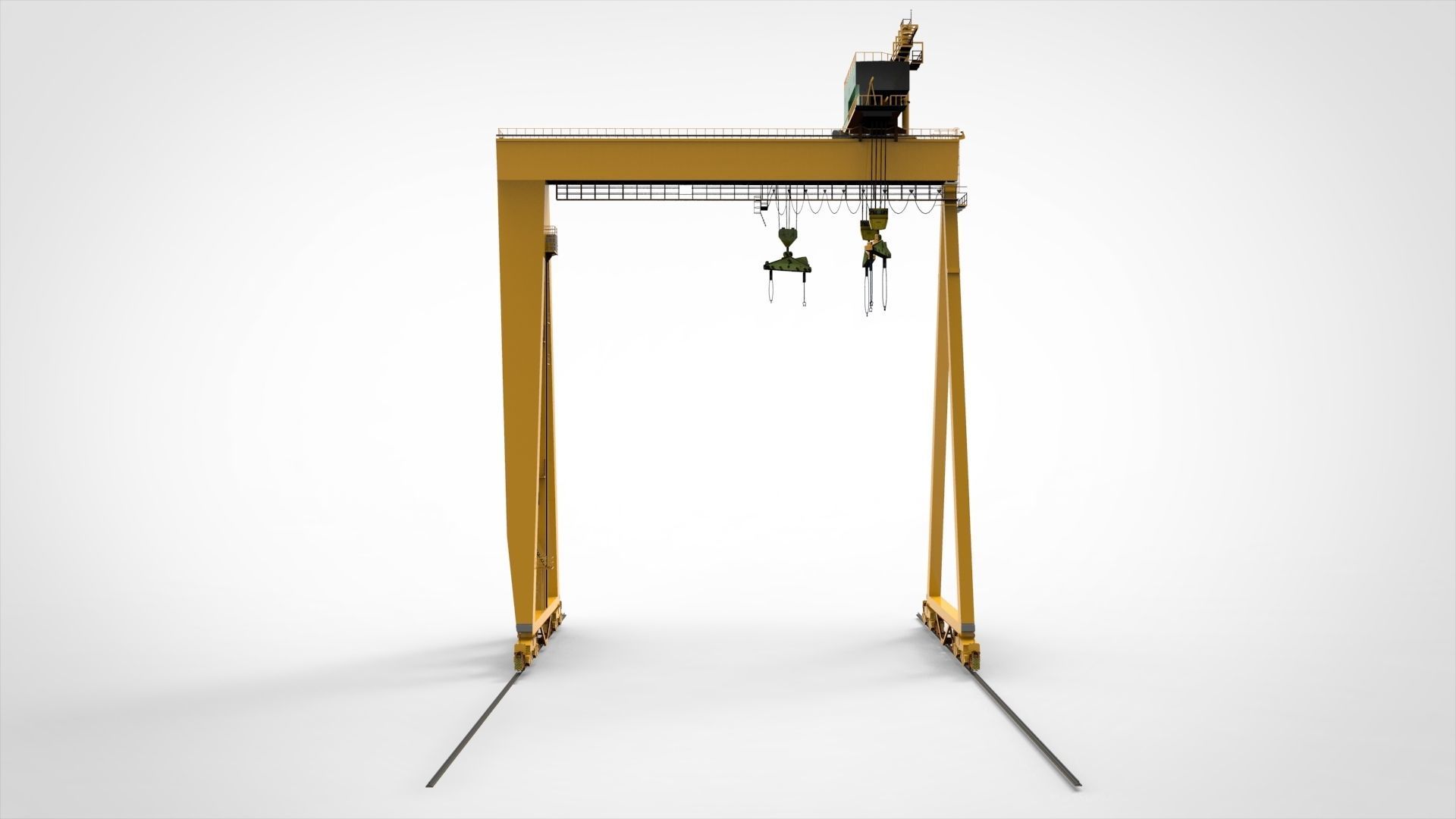 Gantry Crane 3D model_4