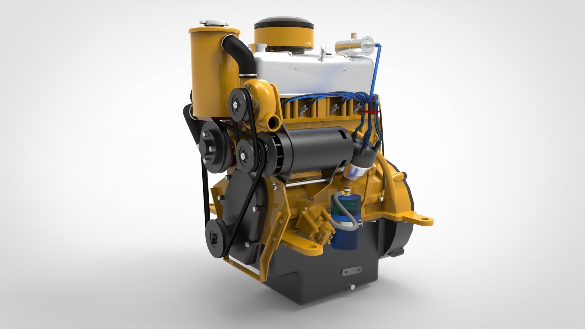 Marine Intermiten Engine 3D model_9