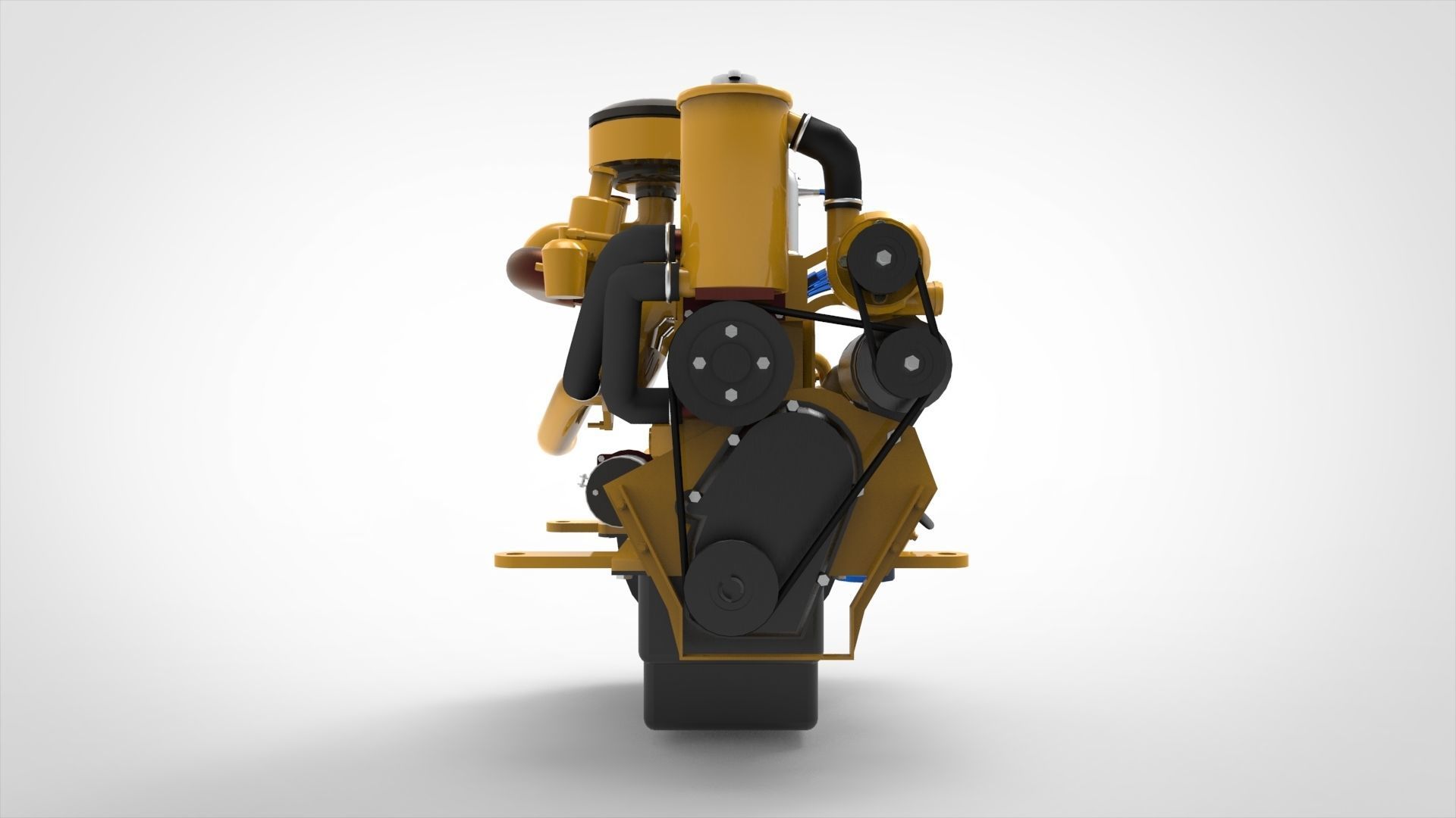Marine Intermiten Engine 3D model_2