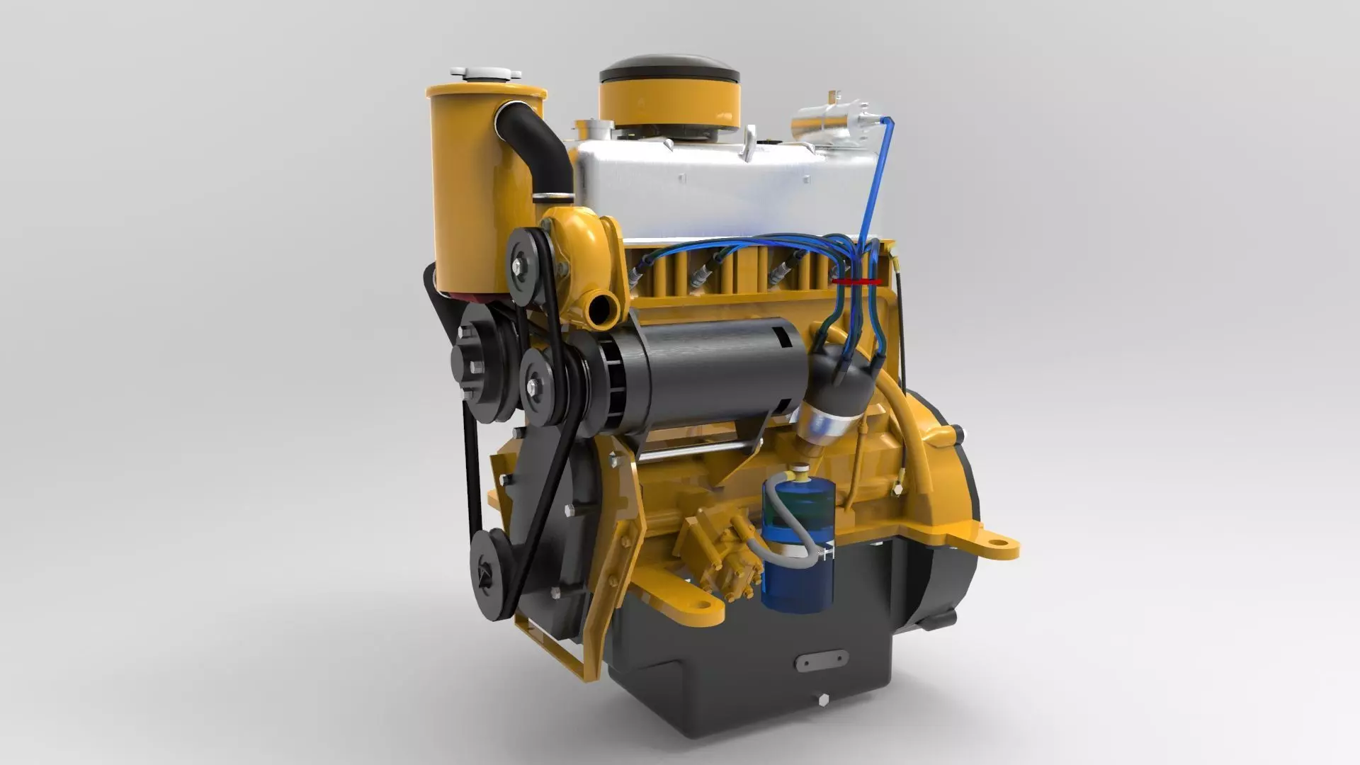 Marine Intermiten Engine 3D model_0