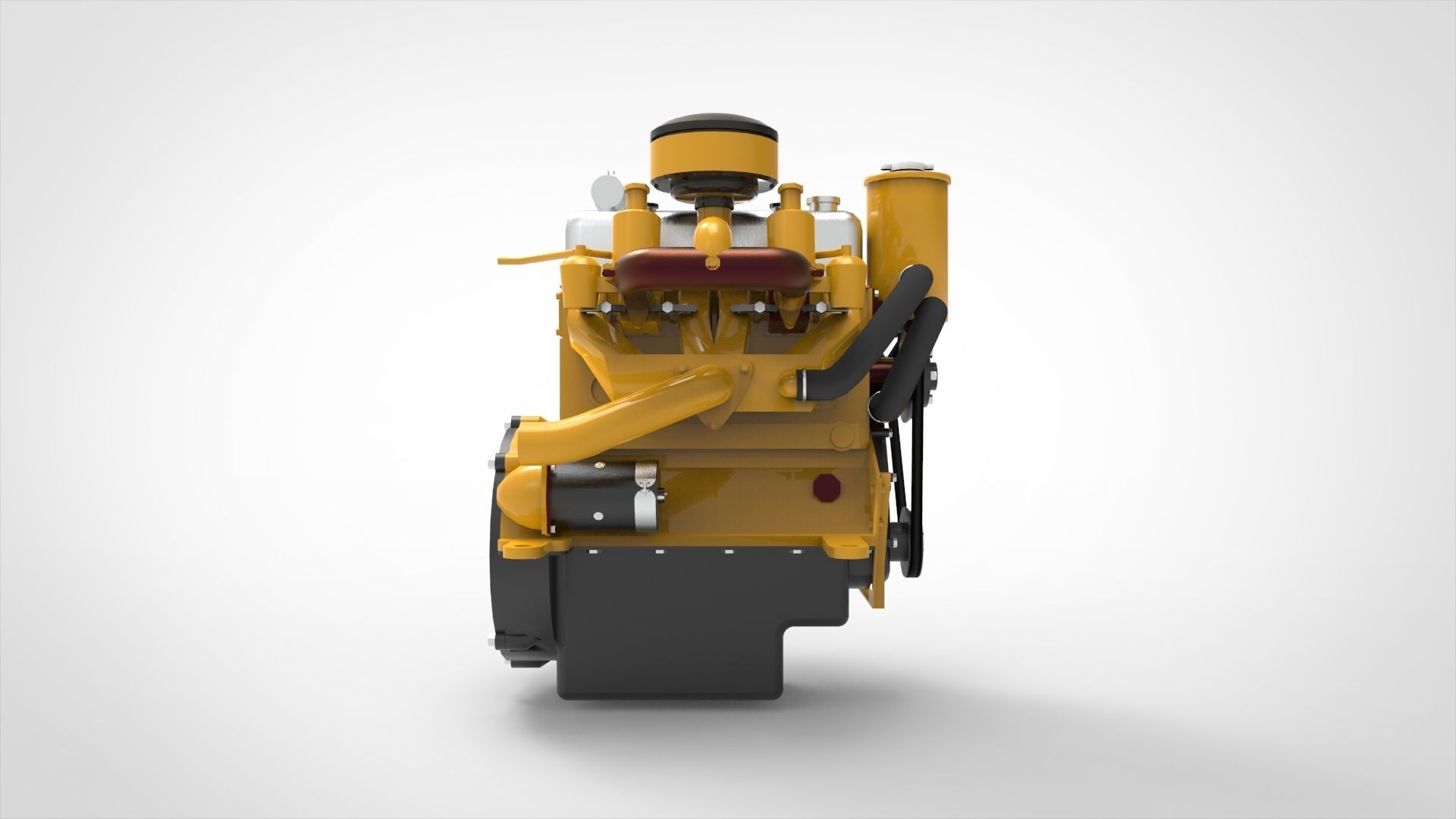 Marine Intermiten Engine 3D model_1