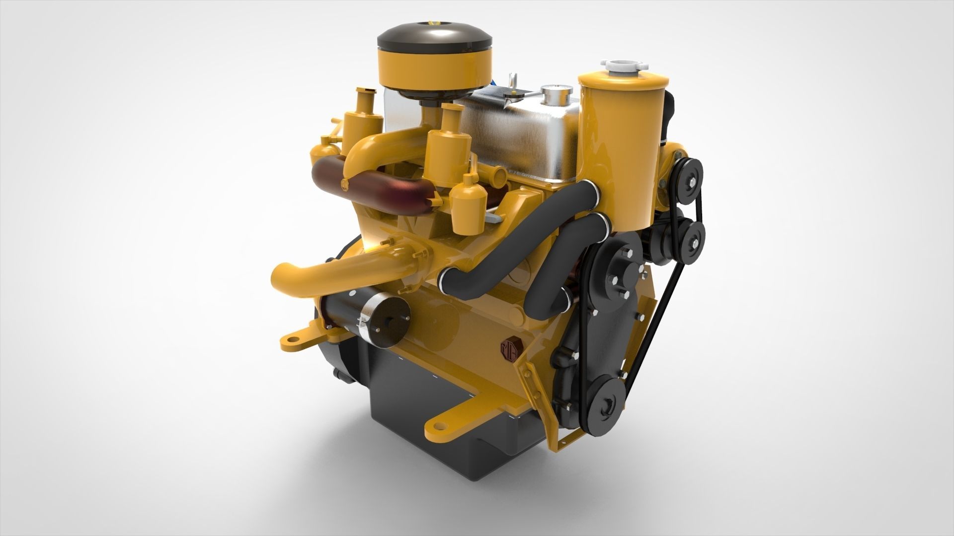 Marine Intermiten Engine 3D model_6