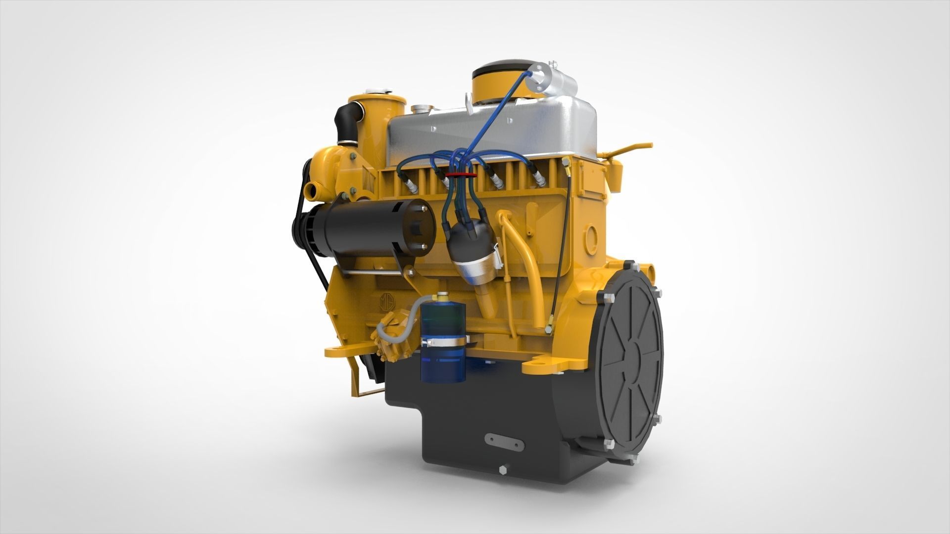Marine Intermiten Engine 3D model_7