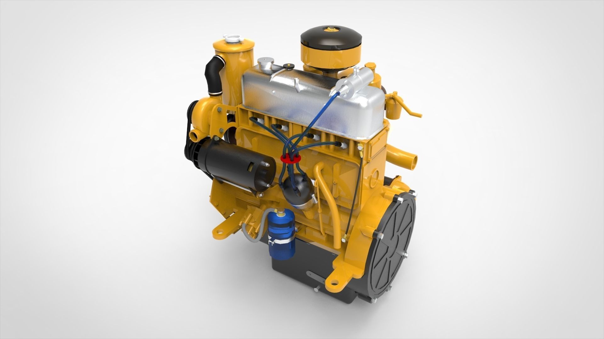 Marine Intermiten Engine 3D model_8