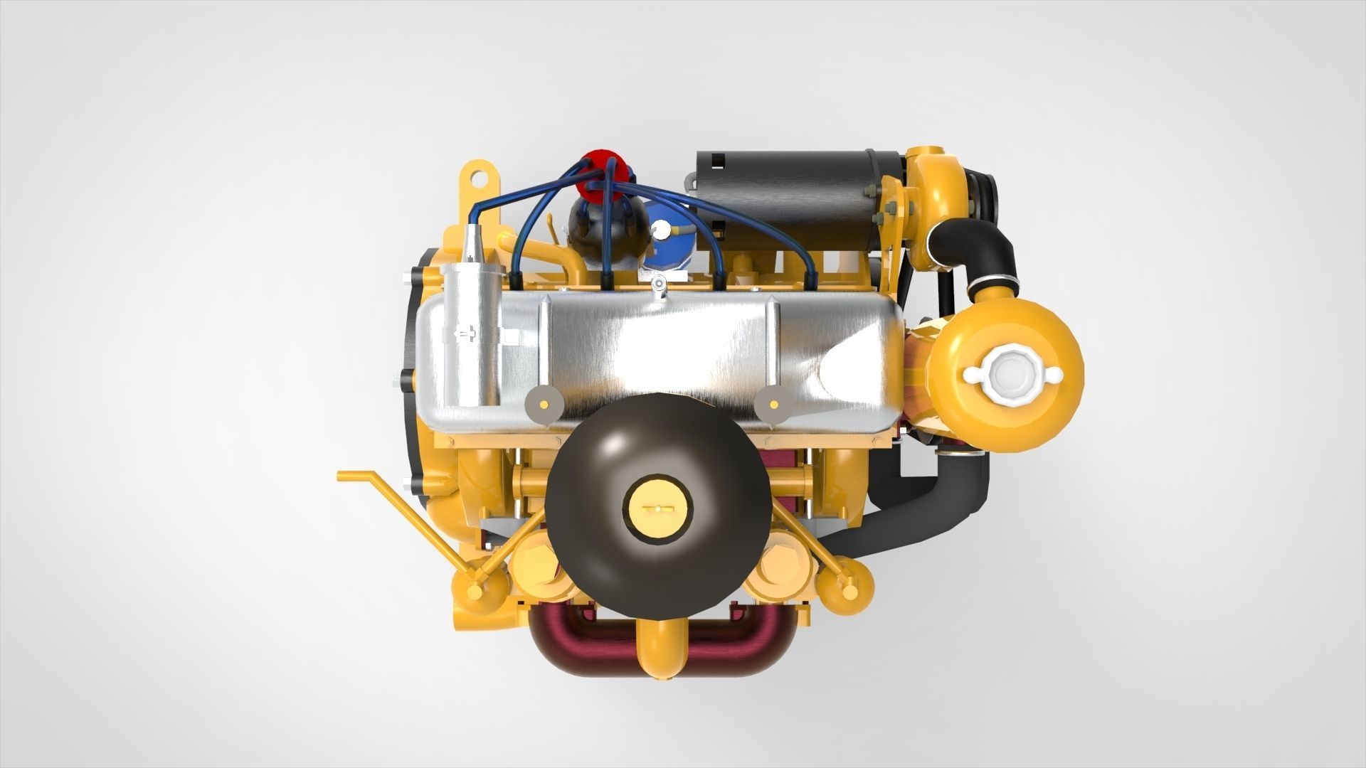 Marine Intermiten Engine 3D model_4