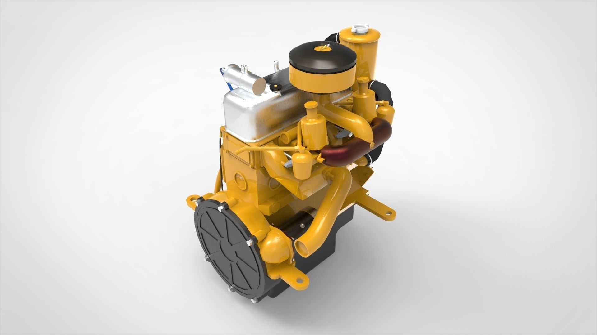 Marine Intermiten Engine 3D model_5