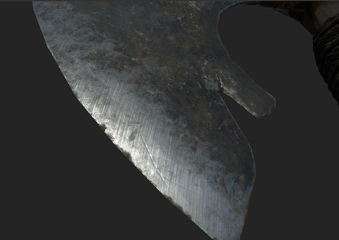 OLD AXE  HIGHPOLY  AND HIGH RESOLUTION TEXTURES   3D model