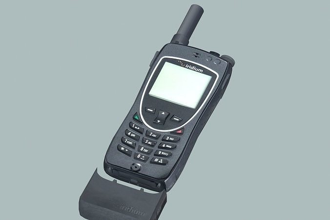Iridium satelite phone Low-poly 3D model