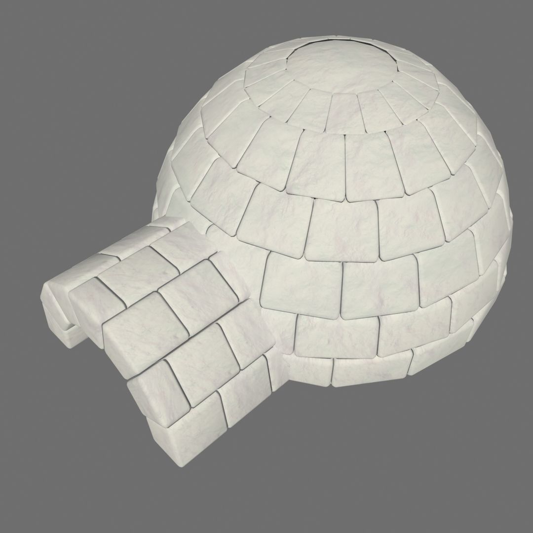 3D IGLOO MODEL Low-poly 3D model_2