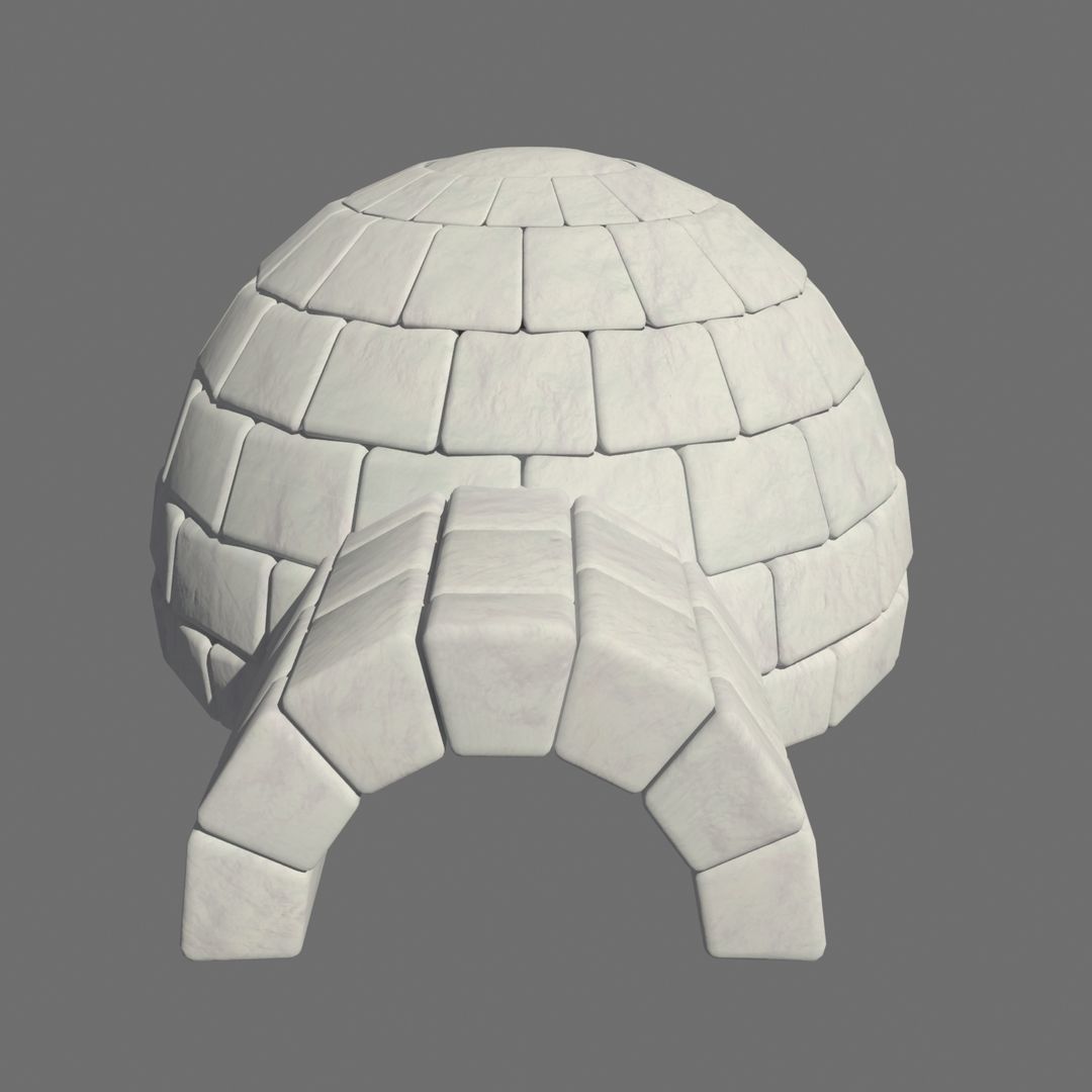 3D IGLOO MODEL Low-poly 3D model_4