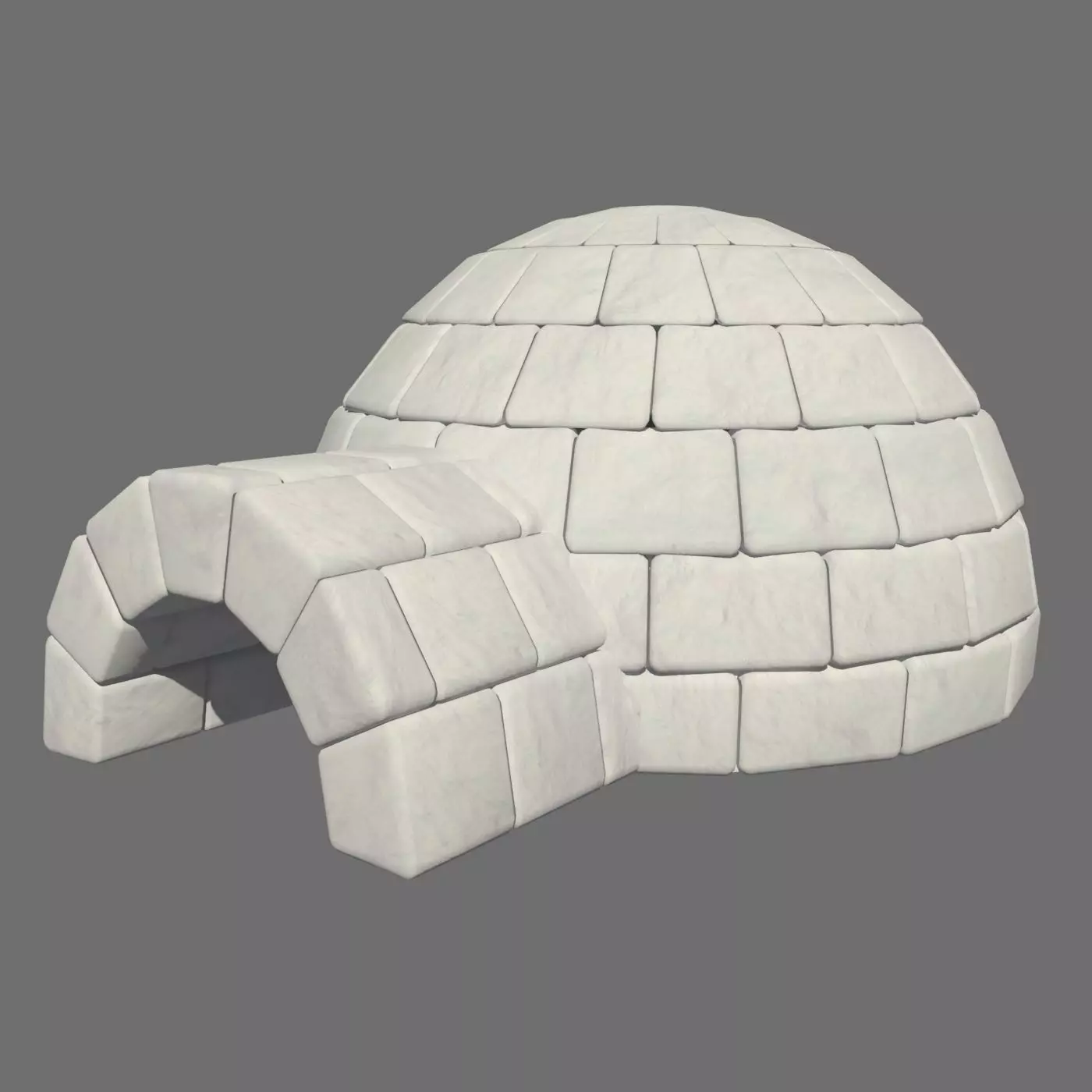 3D IGLOO MODEL Low-poly 3D model_0