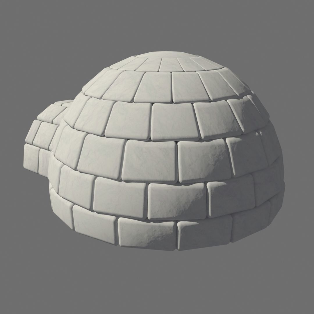 3D IGLOO MODEL Low-poly 3D model_6
