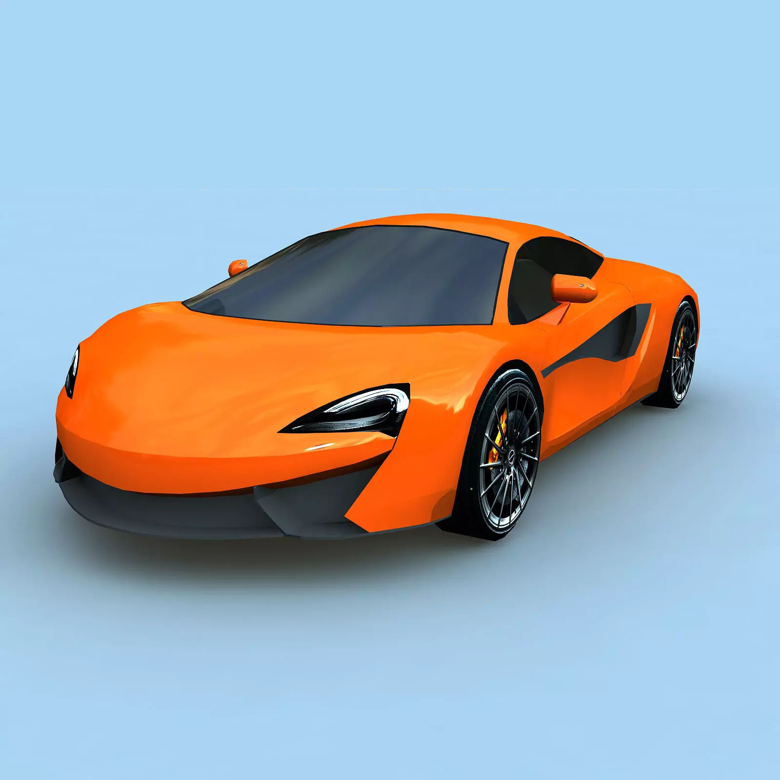 3D model SPORT CAR P1 Low-poly 3D model