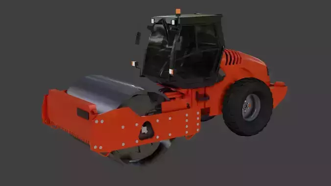 construction vehicle Low-poly 3D model