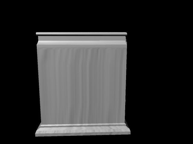 Office desk 3D model 3D model_4