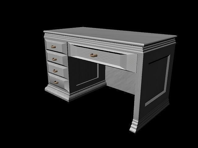 Office desk 3D model 3D model