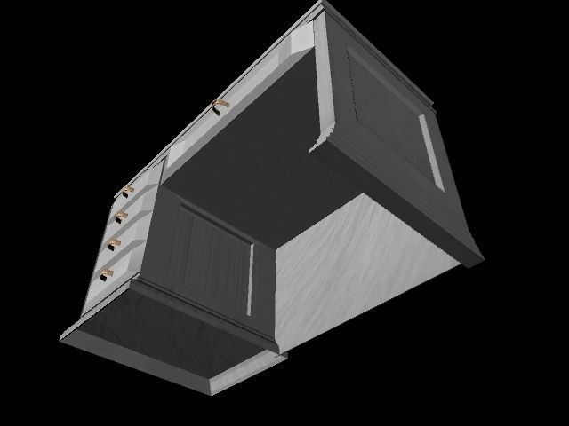 Office desk 3D model 3D model_8
