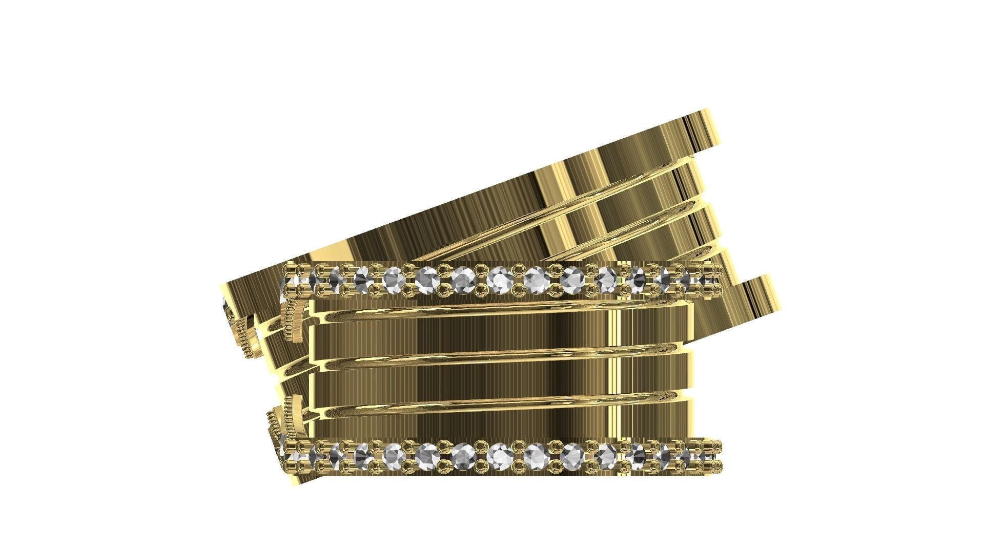 bvlgary ring model 3D print model_2