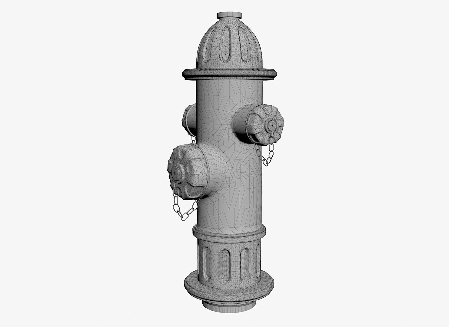 3D model HYDRANT fire Low-poly 3D model_3