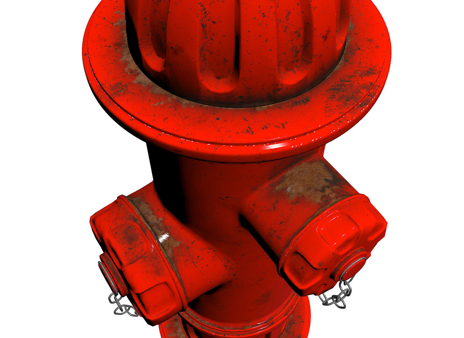 3D model HYDRANT fire Low-poly 3D model_4