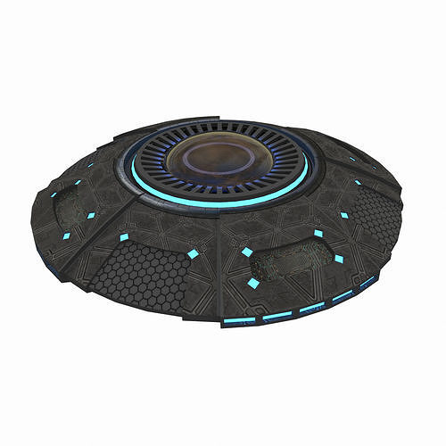 ALIEN UFO SPACESHIP Low-poly 3D model
