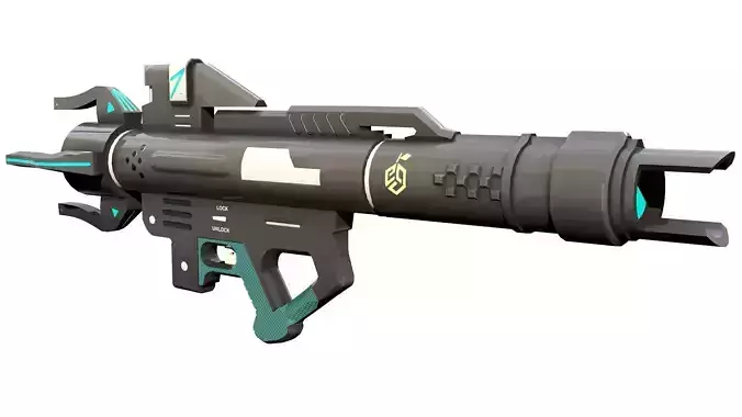 3D model SCI-FI BAZOOKA