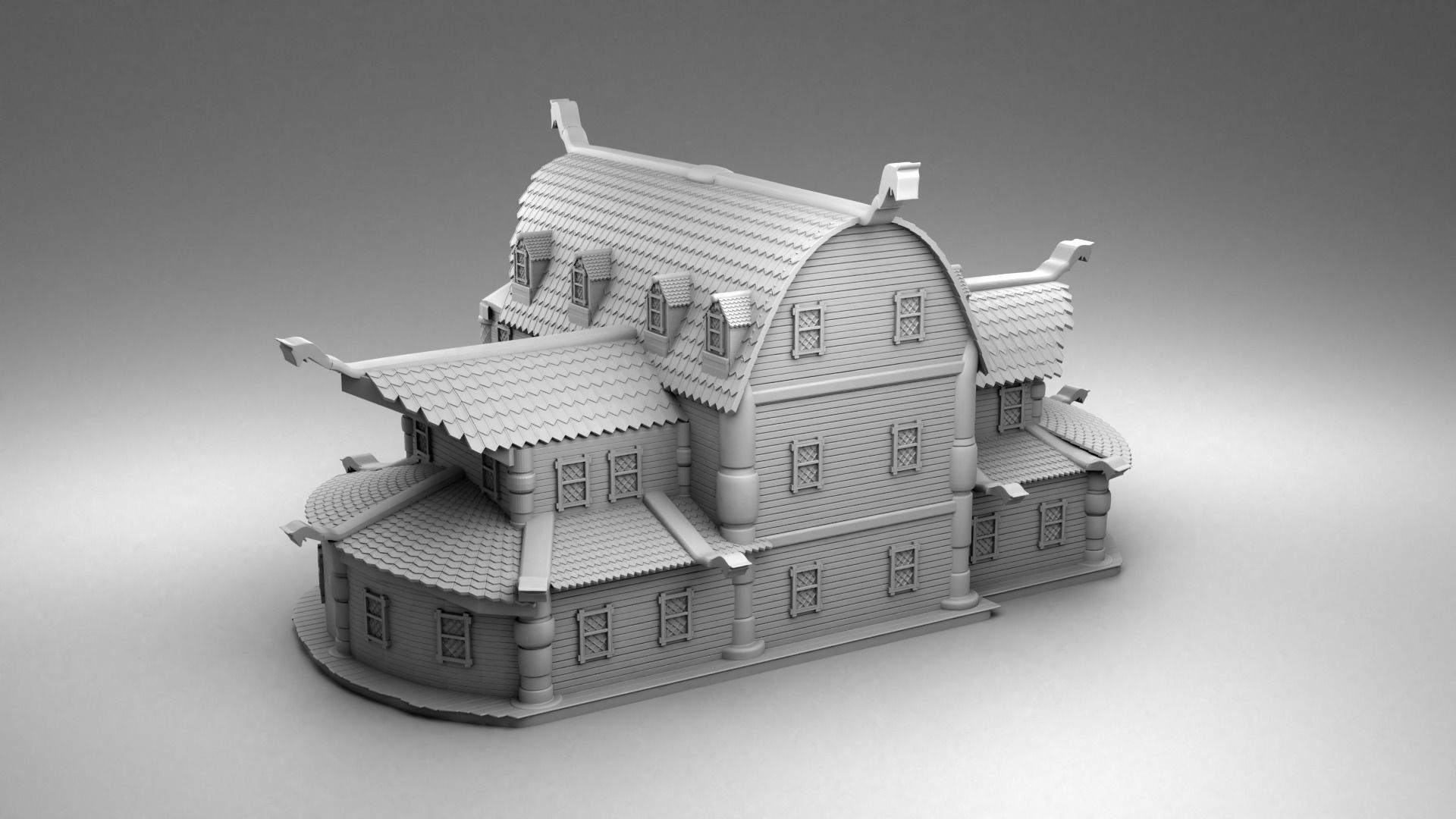 Vikings house 3D print model_2