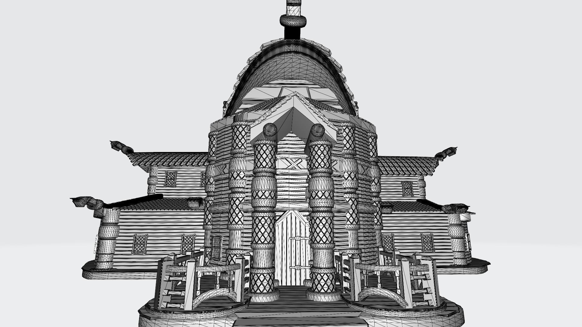 Vikings house 3D print model_4