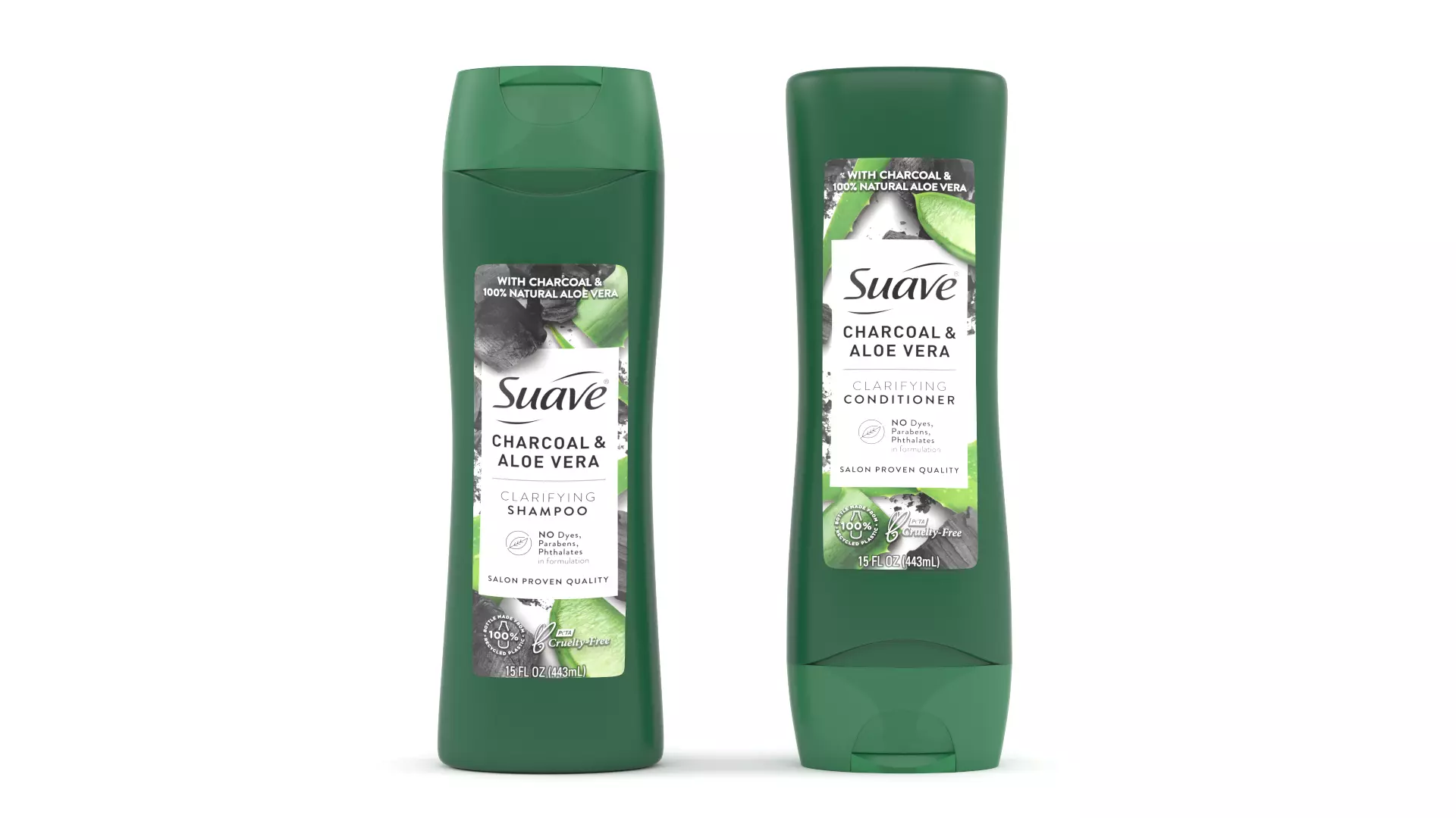 Suave Shampoo and Conditioner 3D model_0