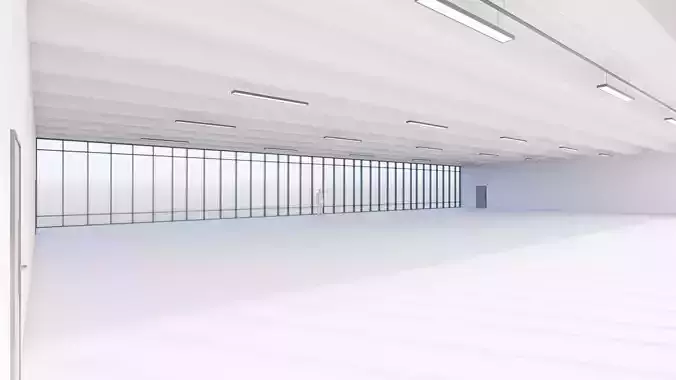 Office Space Interior 4 Low-poly 3D model